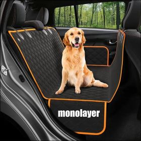 Orange Single-layer Hard Board Rear Seat Pet Travel Car Pet Mat Pet Car Bed,Only Supports Self-pickup (Color: Black)